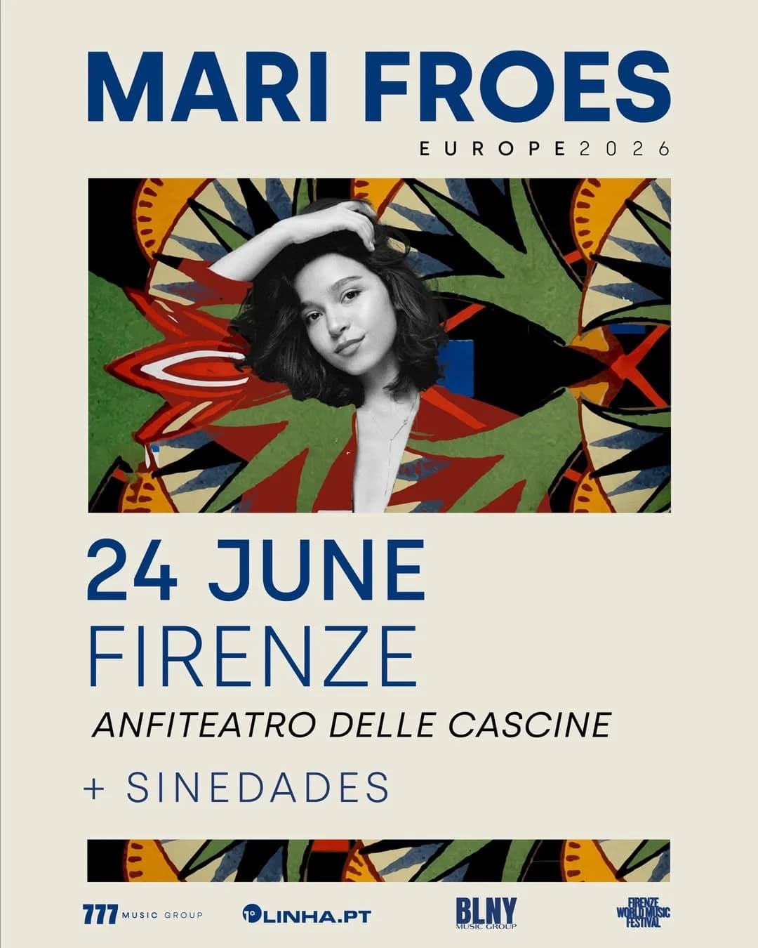 Mari Froes + Sinedades @Anfiteatro Cascine, Firenze - 24 Giugno 2026