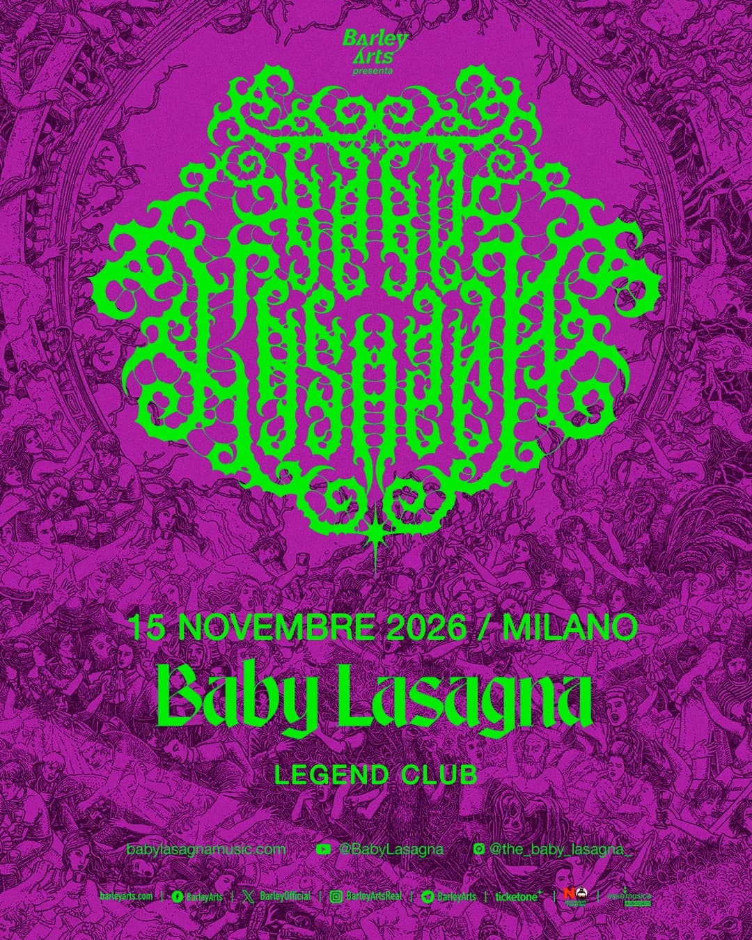 Baby Lasagna @Legend Club MILANO - 15 Novembre 2026