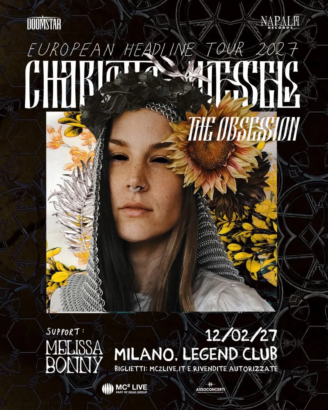 CHARLOTTE WESSELS @Legend Club MILANO - 12 Febbraio 2027
