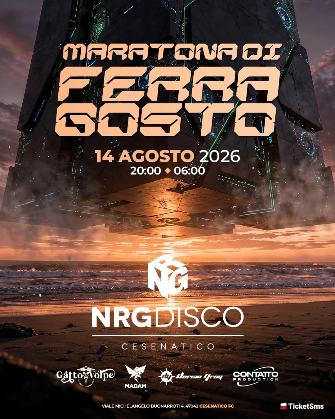 MARATONA DI FERRAGOSTO @Energy Cesenatico - 14 Agosto 2026