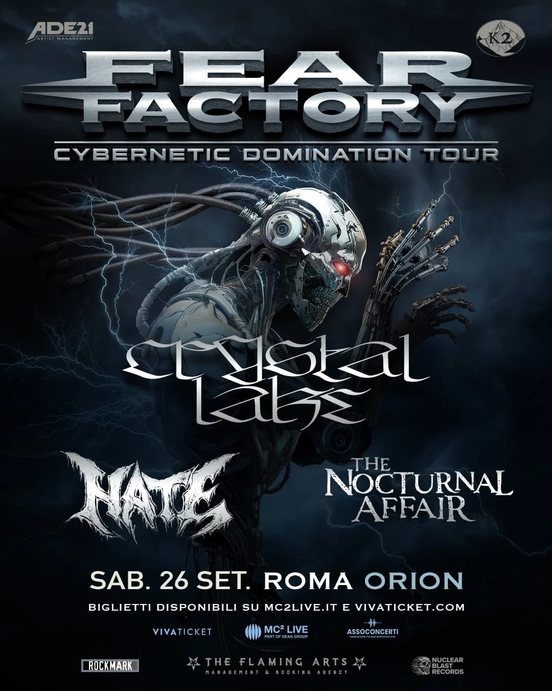 Fear Factory @ Orion ROMA - 26 Settembre 2026