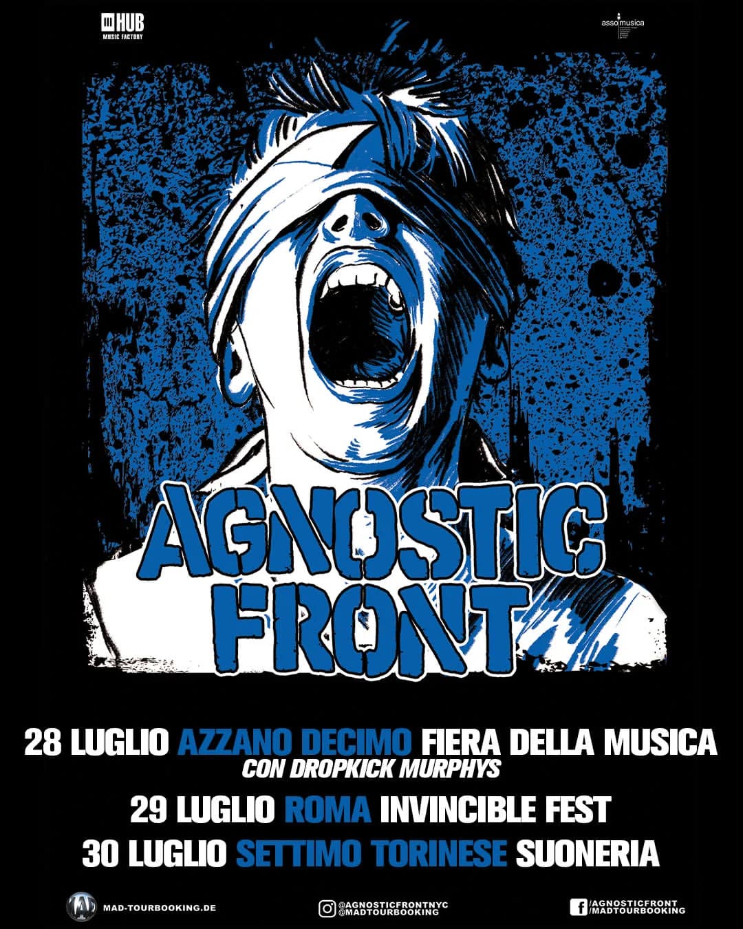 AGNOSTIC FRONT @Fiera della Musica, Azzano Decimo (PN) - 28 Luglio 2026
