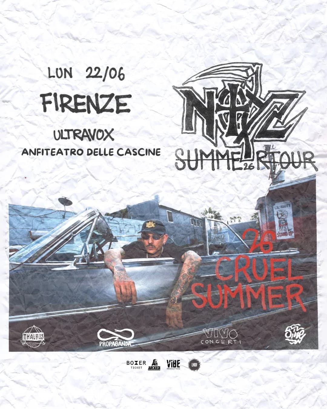 Noyz Narcos @Anfiteatro Cascine FIRENZE - 22 Giugno 2026