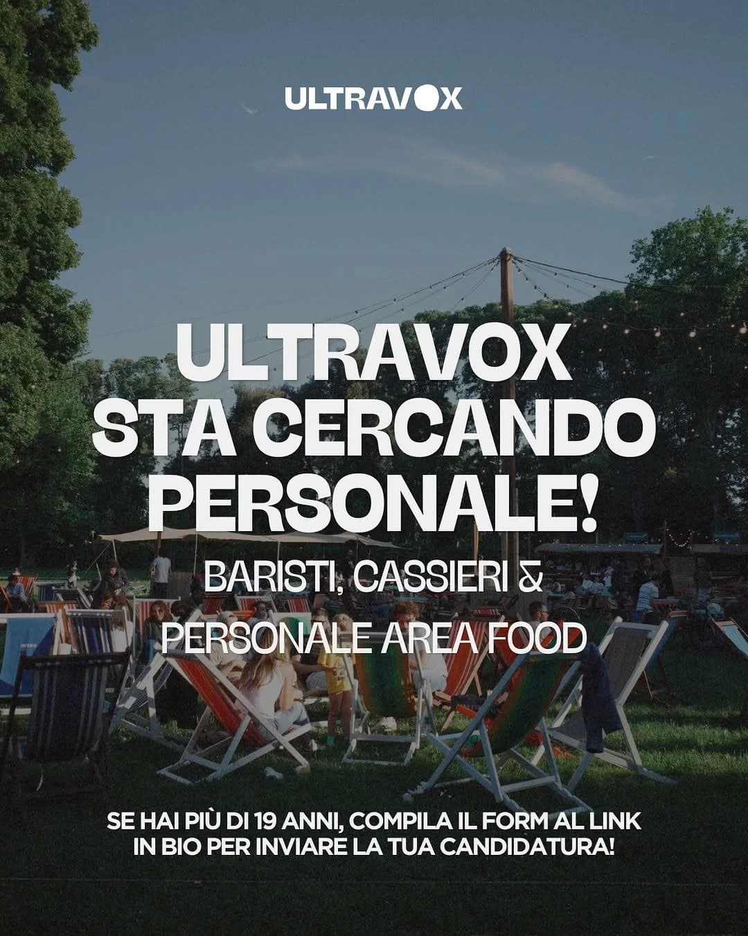 Offerte di Lavoro Ultravox Firenze - Estate 2026