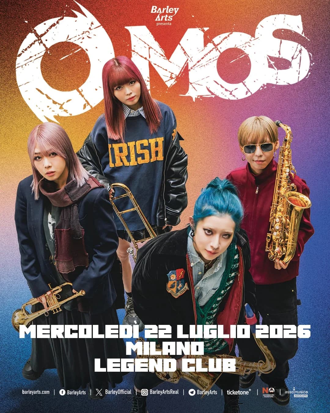 MOS @Legend Club MILANO - 22 Luglio 2026