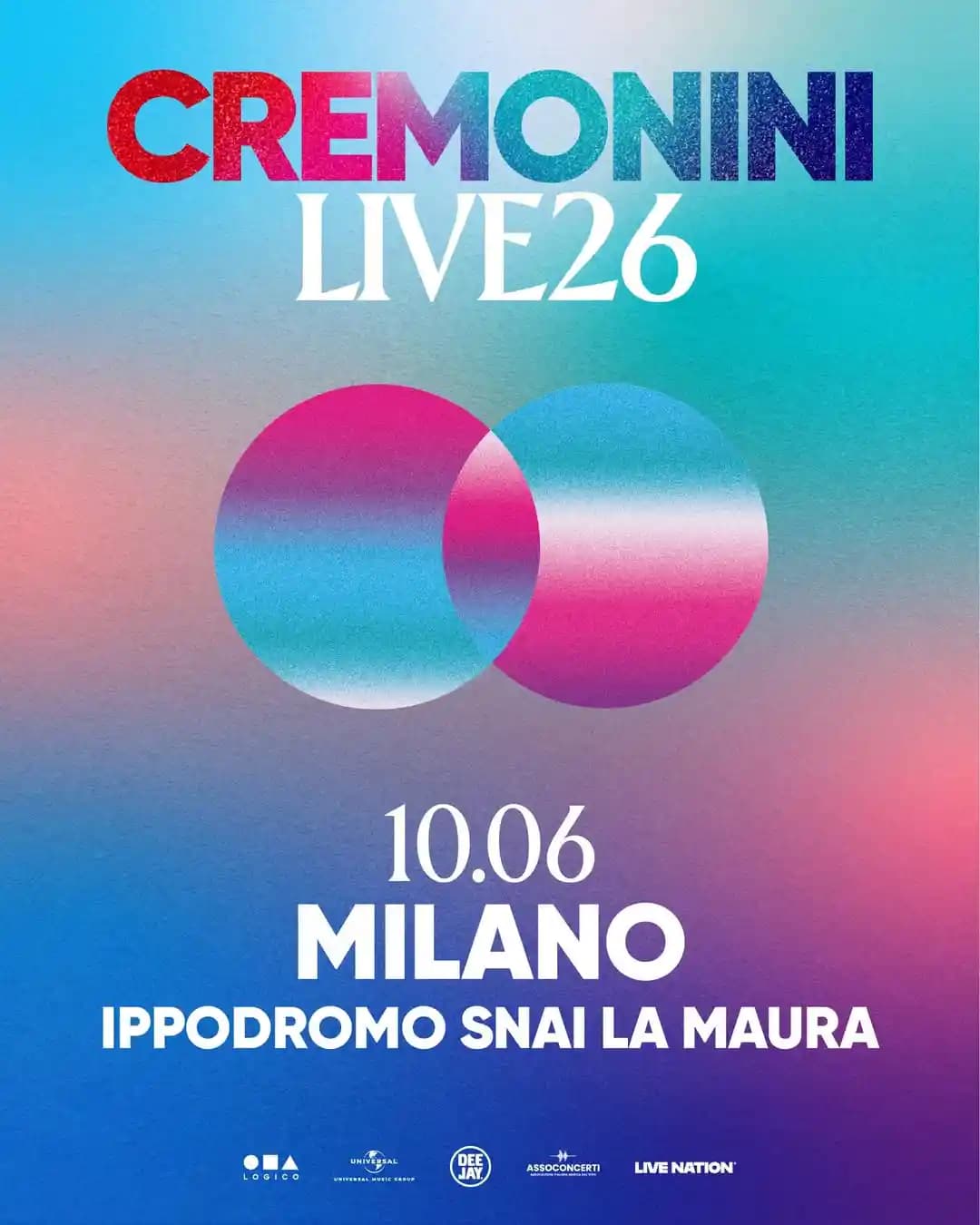 Cesare Cremonini @Ippodromo SNAI La Maura - 10 Giugno 2026
