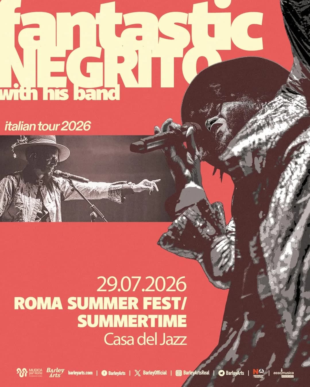 Fantastic Negrito @Casa del Jazz ROMA - 29 Luglio 2026