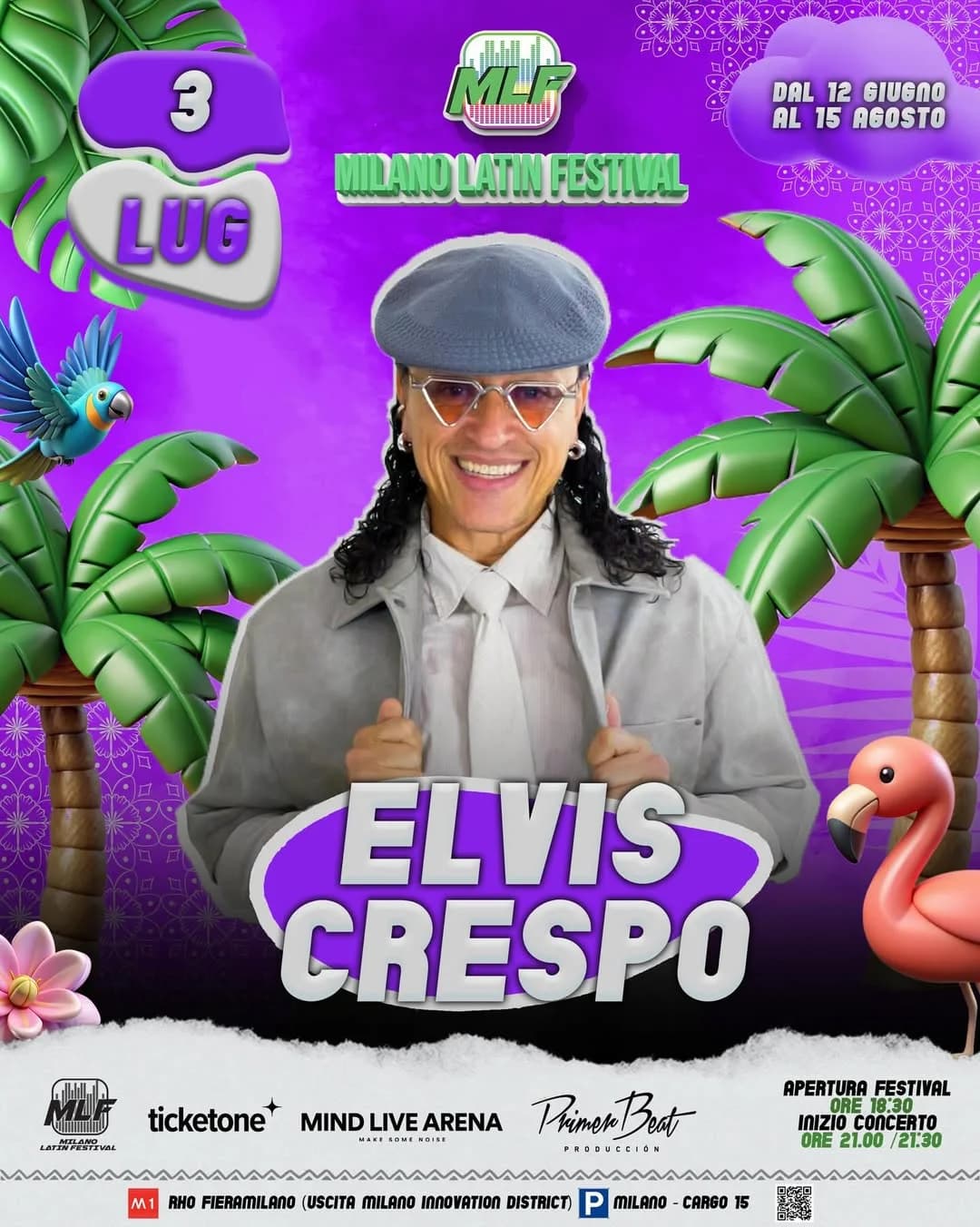 Elvis Crespo & Rubén Blades @Milano Latin Festival - 3 Luglio 2026