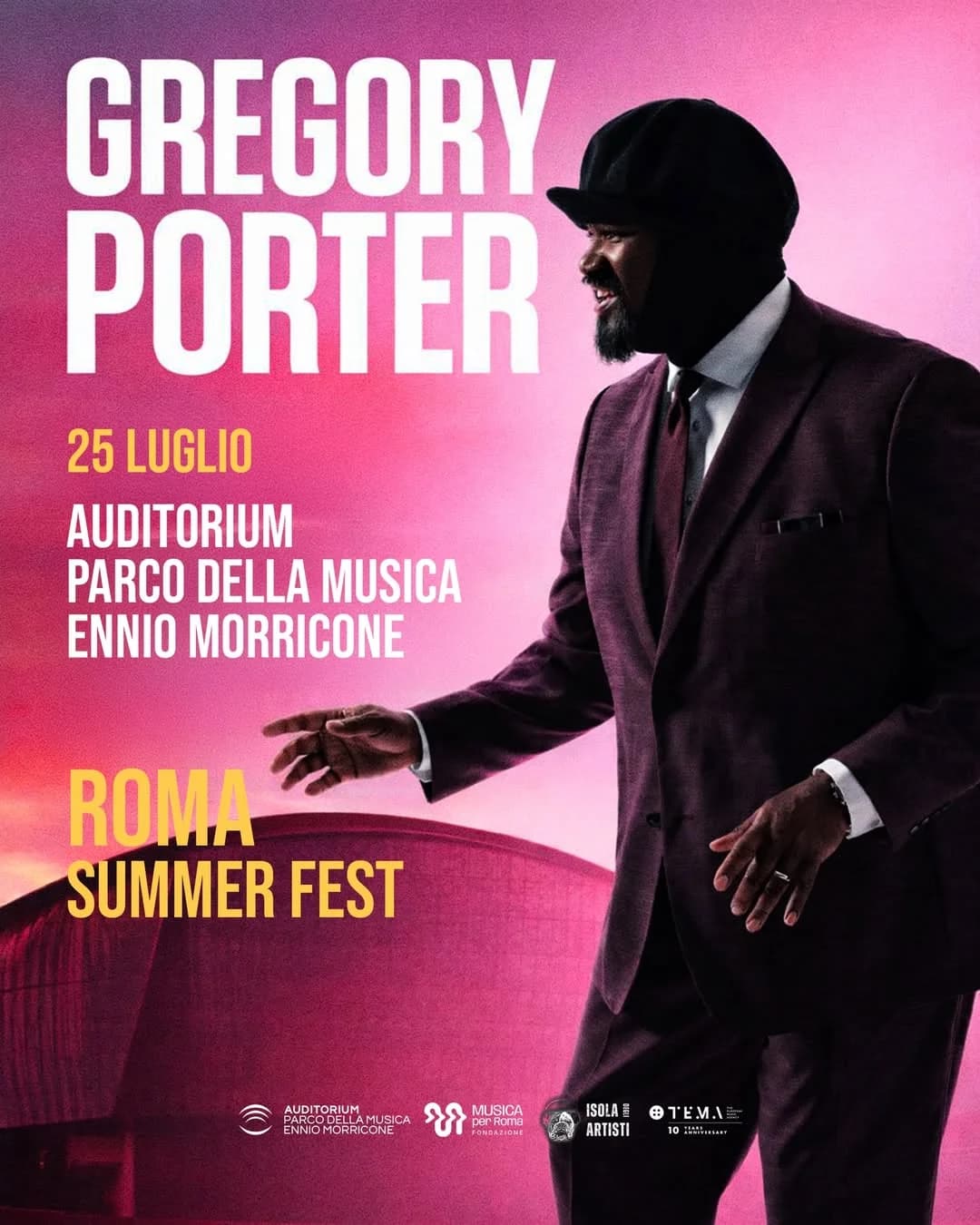 GREGORY PORTER @Auditorium Parco della Musica ROMA - 25 Luglio 2026