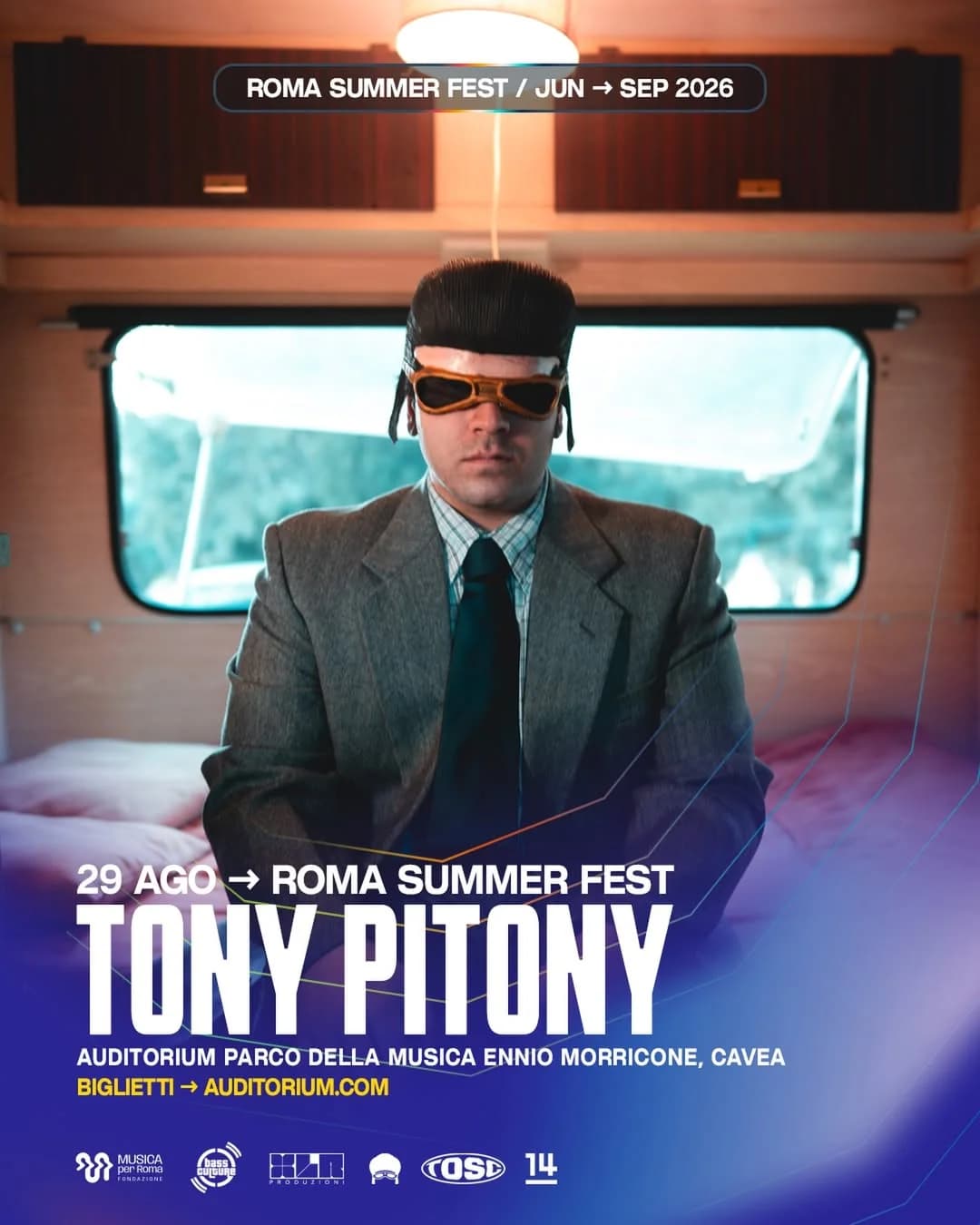Tony Pitony @Auditorium Parco della Musica, Roma - 29 Agosto 2026