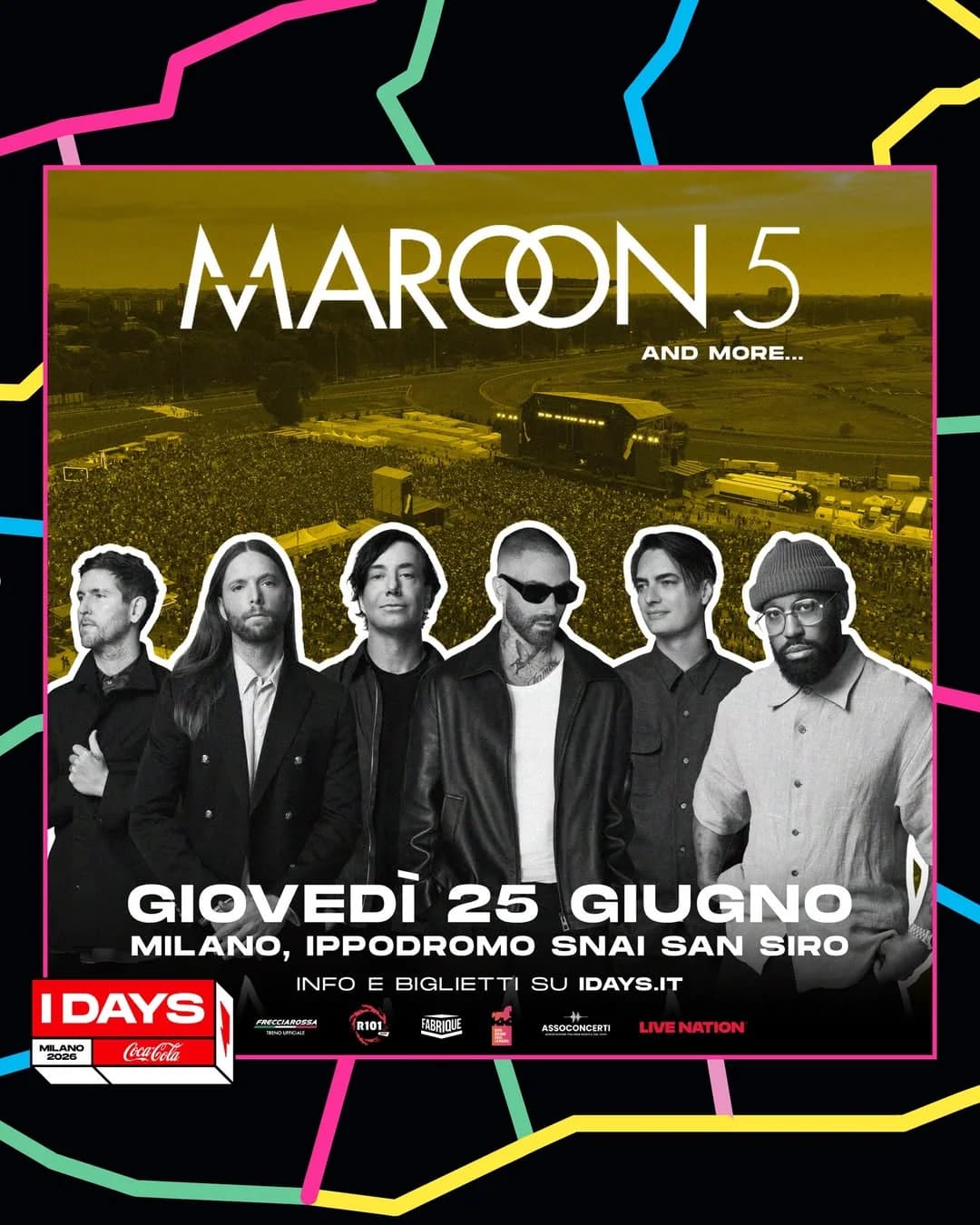 MAROON 5 @Ippodromo Snai San Siro - 25 Giugno 2026